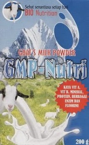 susu kambing bubuk organik GMP - NUTRI